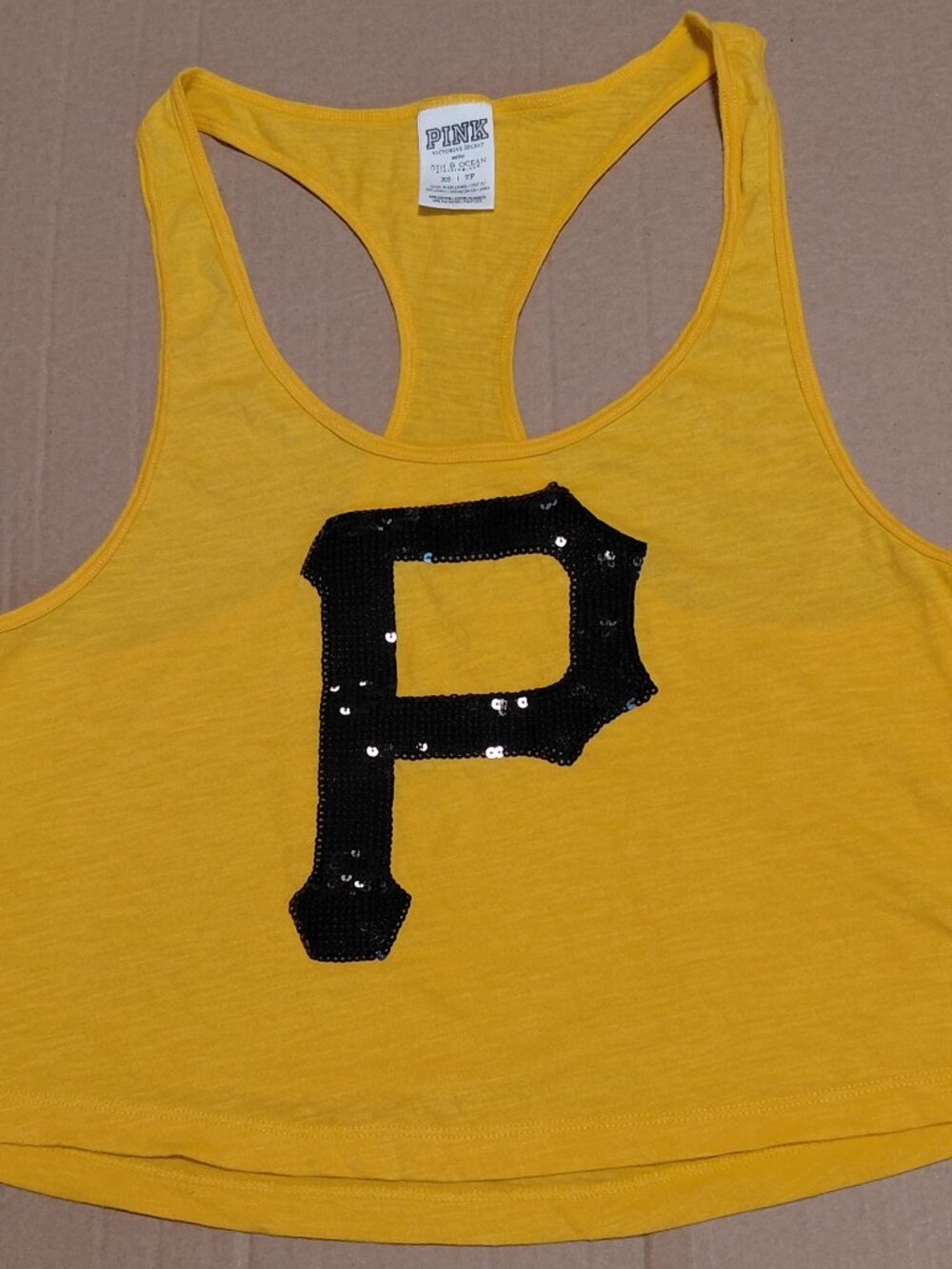 Pittsburgh Pirates PINK by Victoria's Secret 5th & Ocean Women's XS Bling Tank